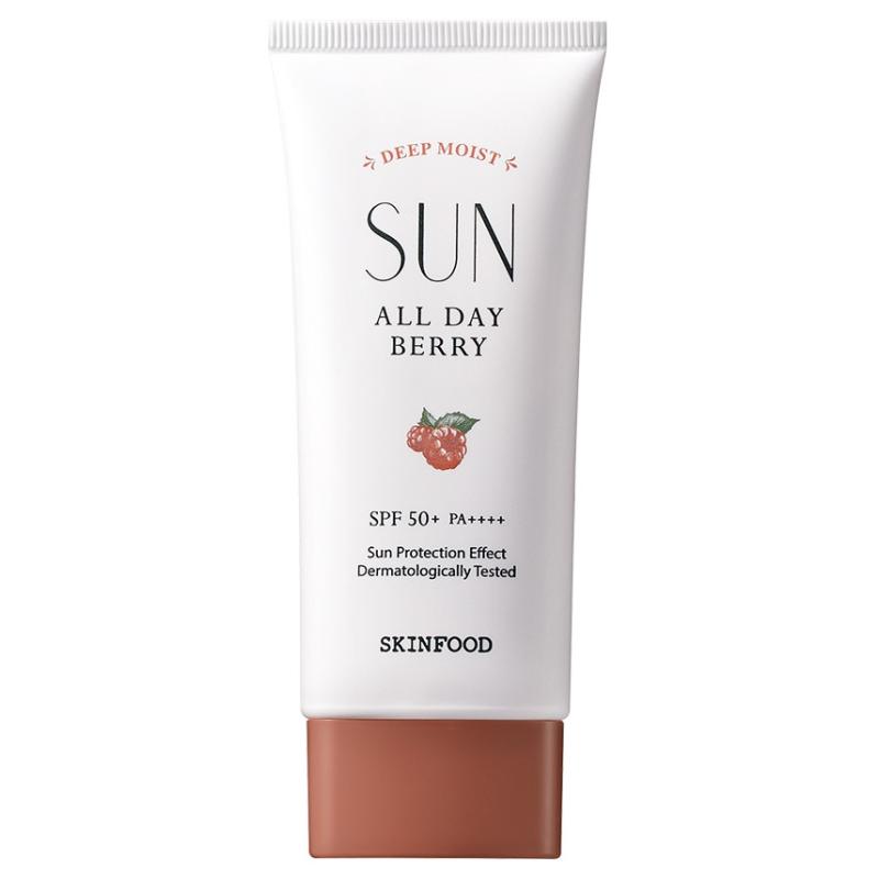 10 Sunscreen Terbaik untuk Kulit Kombinasi di Malaysia 2025 9 SKINFOOD-All-Day-Berry-Moisturizing-Sunscreen-SPF--PA