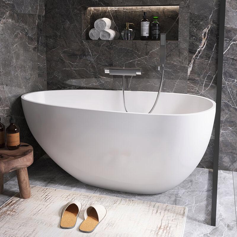 Top 10 Best Bathtubs in Malaysia 2025 10 Yicai-Lotus-Egg-Shaped-Integrated-Double-Bathtub