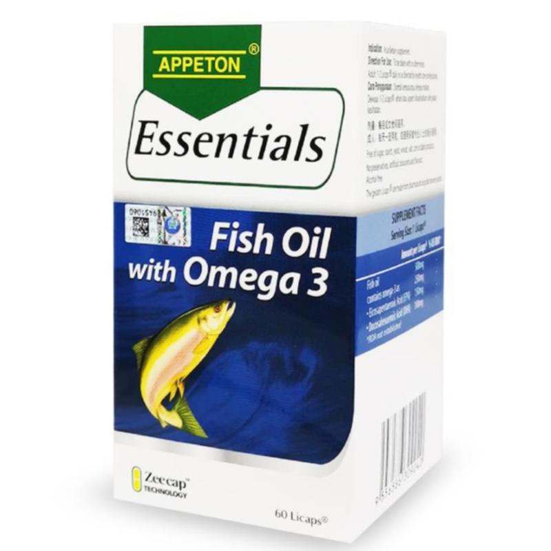 Top 7 Best Supplements for Blood Circulation in Malaysia 2025 5 APPETON-Essentials-Fish-Oil-with-Omega--