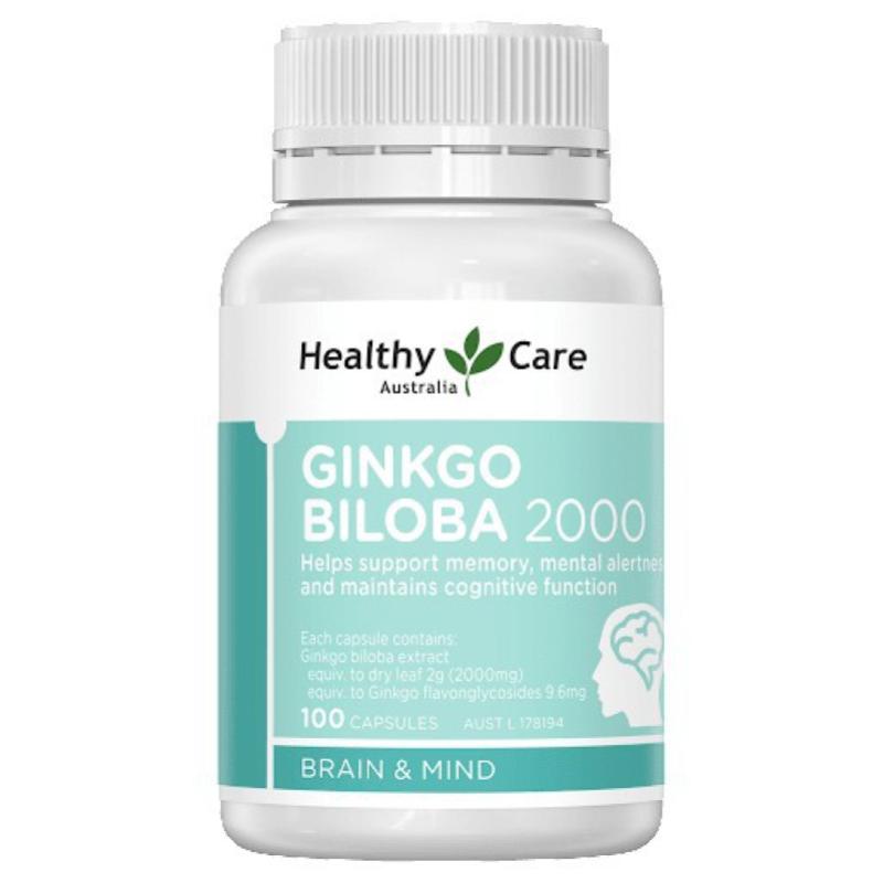 Top 7 Best Supplements for Blood Circulation in Malaysia 2025 3 Healthy-Care-Ginkgo-Biloba-
