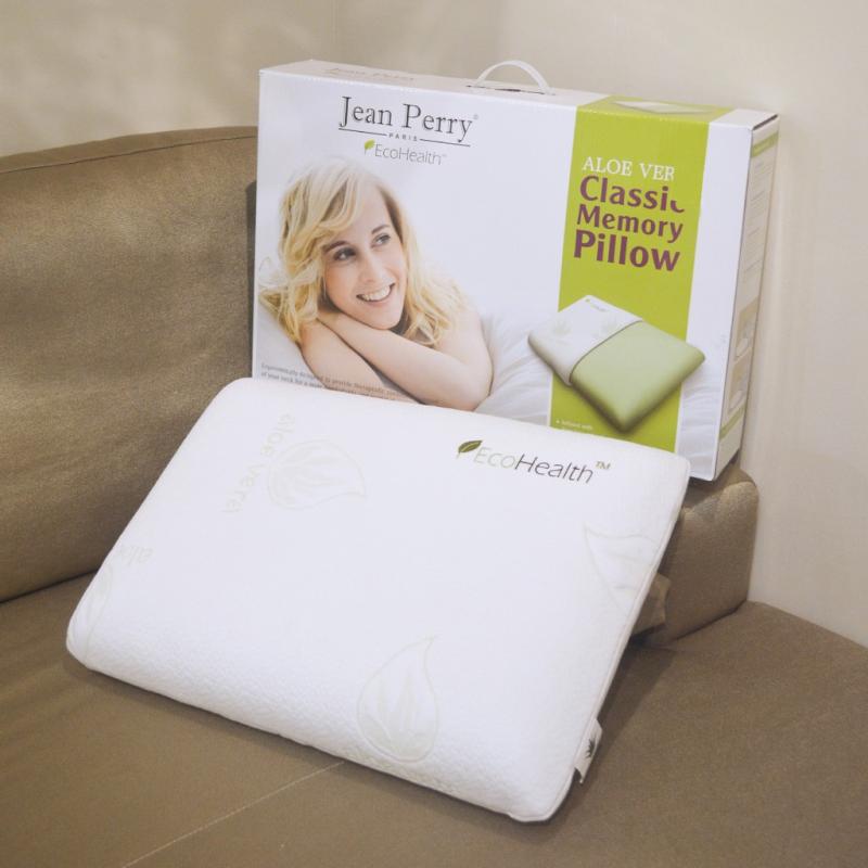 Top 10 Best Pillows For Neck Pain in Malaysia 2025 4 Jean-Perry-Aloe-Vera-Memory-Foam-Pillow-Classic Contour-