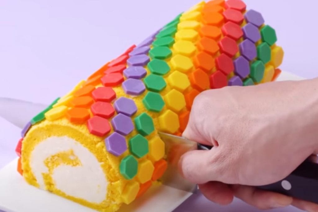 12 Easy & Quick Decorating and Dessert Ideas | Simple Tutorial 7 Mosaic-Swissroll-x-