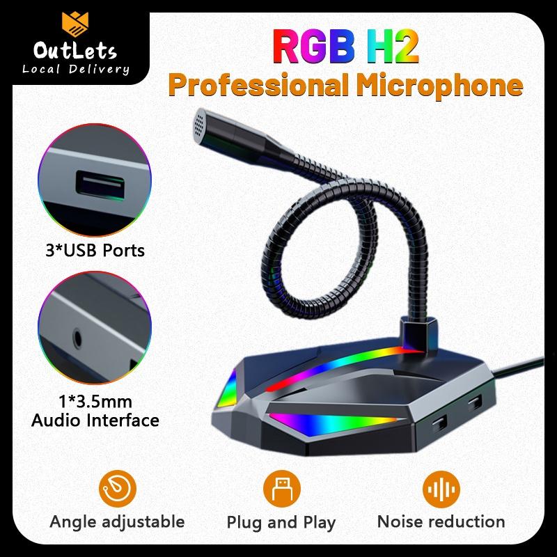 Top 10 Best Gaming Microphones in Malaysia 2025 10 Outletslive-RGB-Mic-Gaming-