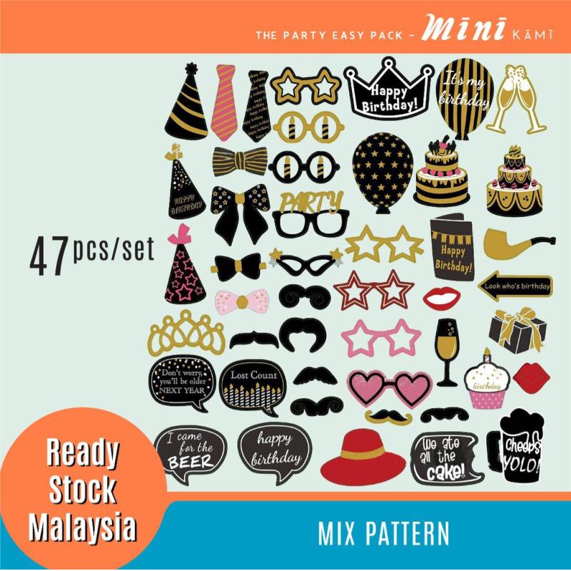 Top 10 Best Photo Booth Props in Malaysia 2025 3 Selfie-Paper-Props-Sticks