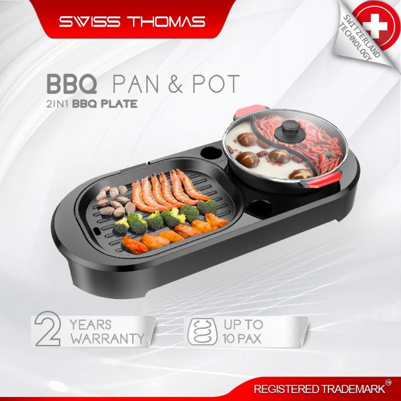 Top 10 Best Electric BBQ Grills in Malaysia 2025 7 Swiss-Thomas-BBQ-Pan-Pot