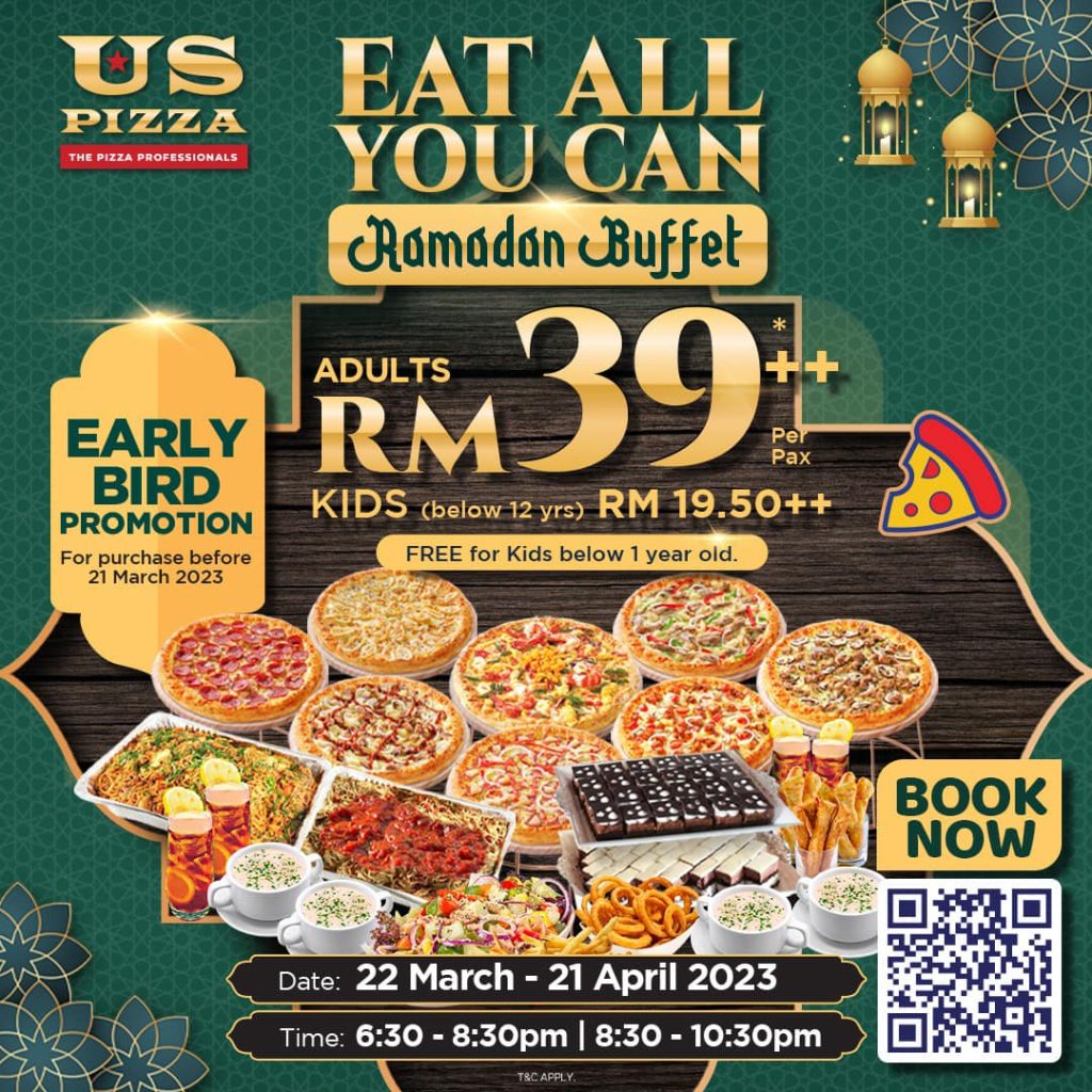 US Pizza Eat All You Can Ramadan Buffet 2023 1 US-Pizza