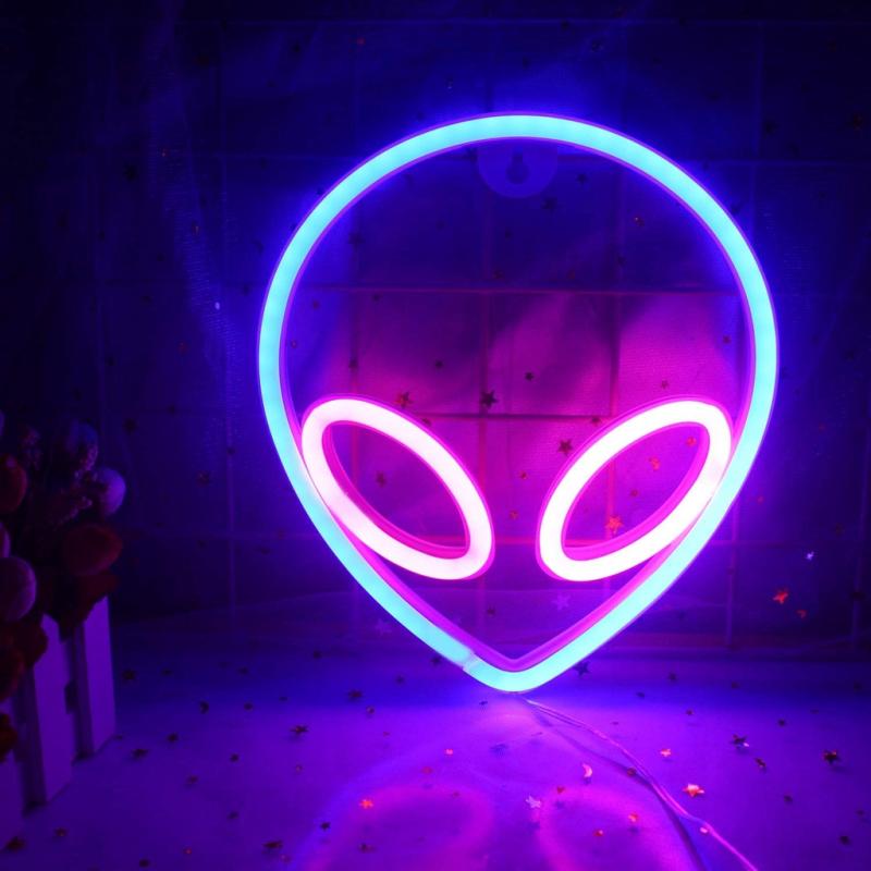 Top 20 Best Gaming Room Decor Ideas in Malaysia 2025 17 Alien-LED-Neon-Sign