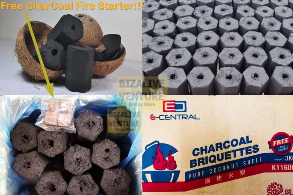 Top 10 Best Charcoals For BBQ in Malaysia 2025 7 E-Central-BBQ-Charcoal-Briquettes