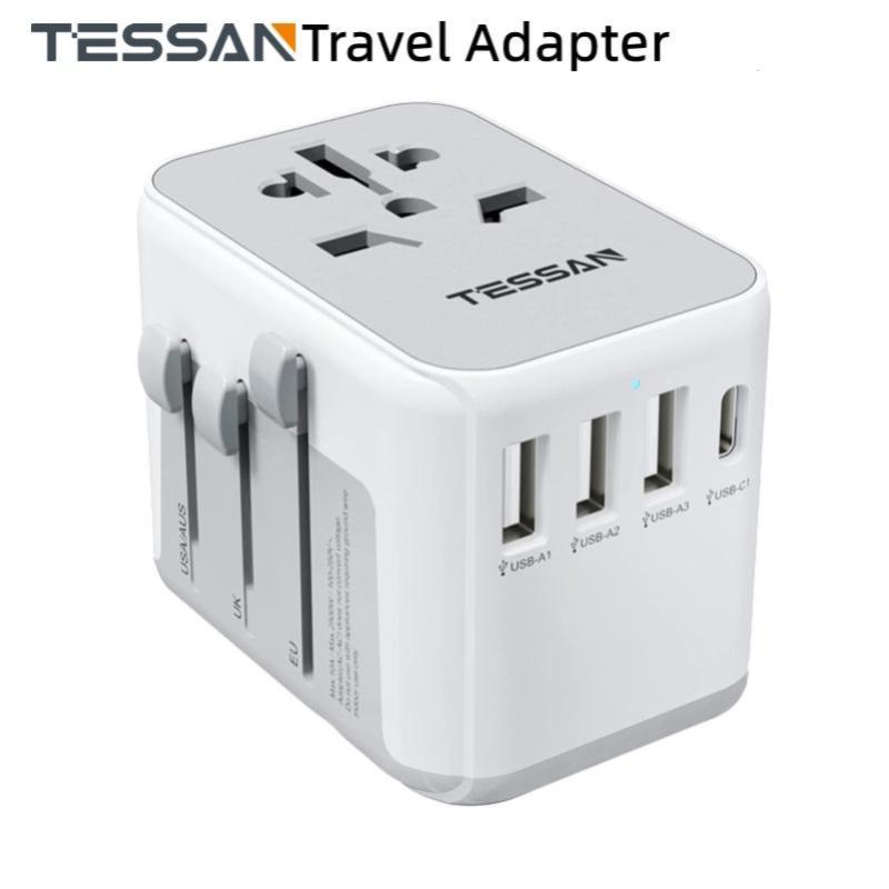 10 Travel Adapter Terbaik di Malaysia 2025 10 Tessan-Universal-Travel-Adapter