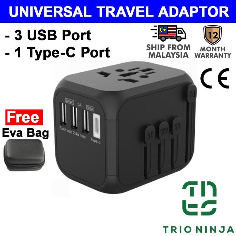 10 Travel Adapter Terbaik di Malaysia 2025 3 TrioNinja-Universal-Travel-Adapter