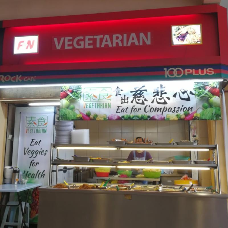 Top 5 Best Vegetarian Restaurants in Bandar Sunway 2025 10 Vegetarian-stall-at-Rock-Cafe-