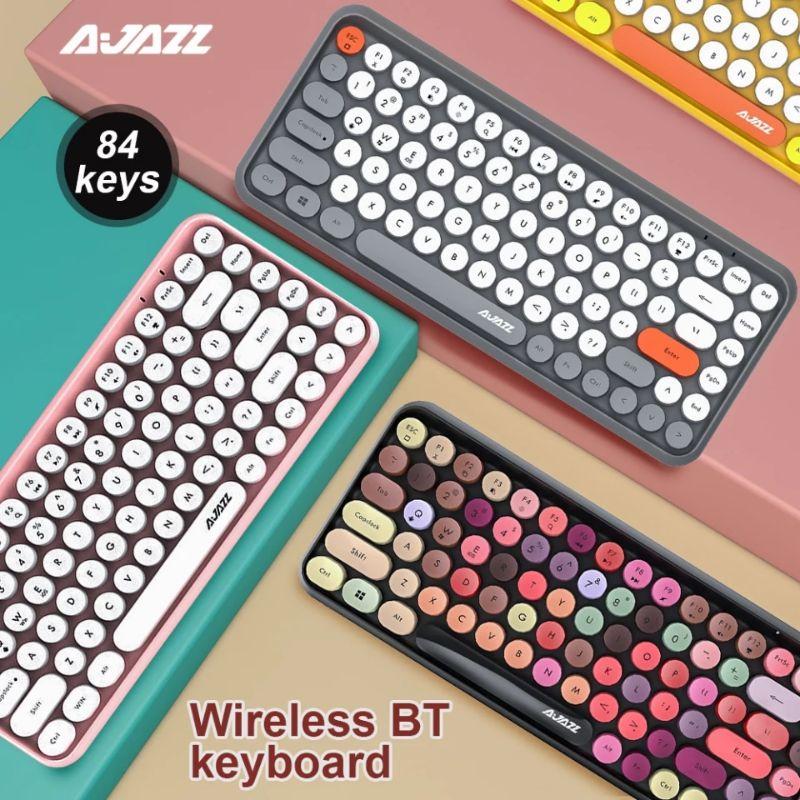8 Papan Kekunci Berwarna Terbaik di Malaysia 2025 2 Ajazz-i-Wireless-Bluetooth-Keyboard