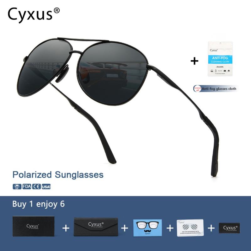 Top 8 Best Sunglasses For Men in Malaysia 2025 3 Cyxus-Aviator-Polarized-Sunglasses-for-Men