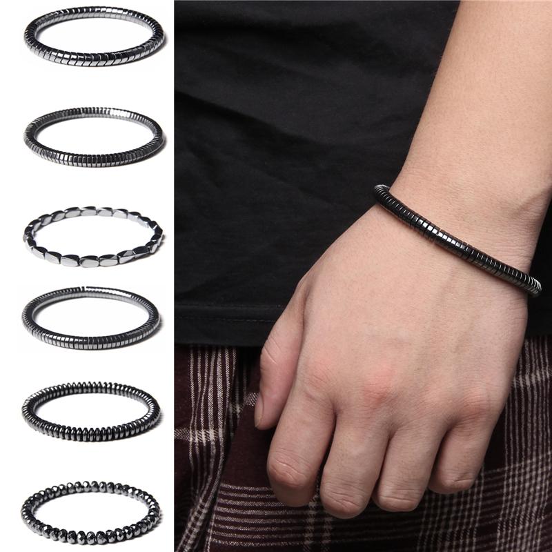 Top 7 Best Men's Bracelets in Malaysia 2025 6 Irregular-Faceted-Hematite-Bracelets-Men