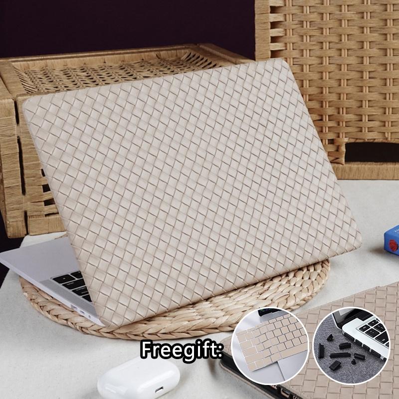 Top 10 Best Laptop Cases for Macbook in Malaysia 2025 5 Khaki-Woven-Style-Leather-Case