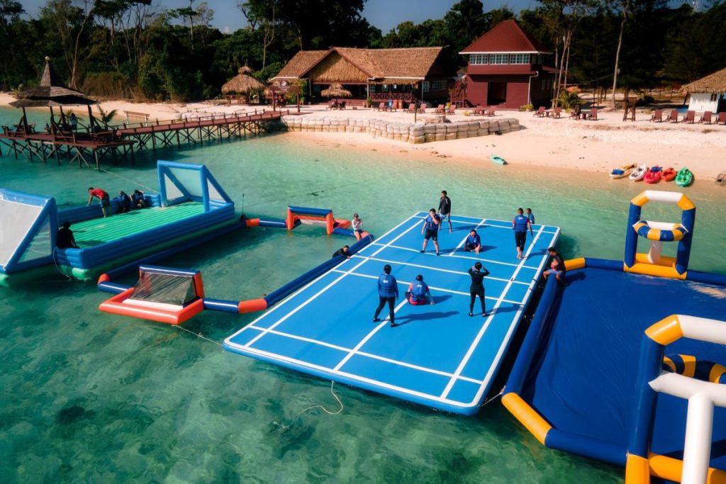 Top 10 Best Things To Do In Mantanani Island 2025 18 Playing-On-The-Inflatable-Water-Park-