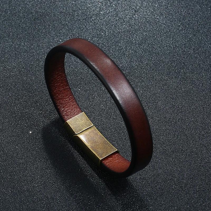 Top 7 Best Men's Bracelets in Malaysia 2025 8 Punk-Brown-Braided-Leather-Bracelet-for-Men