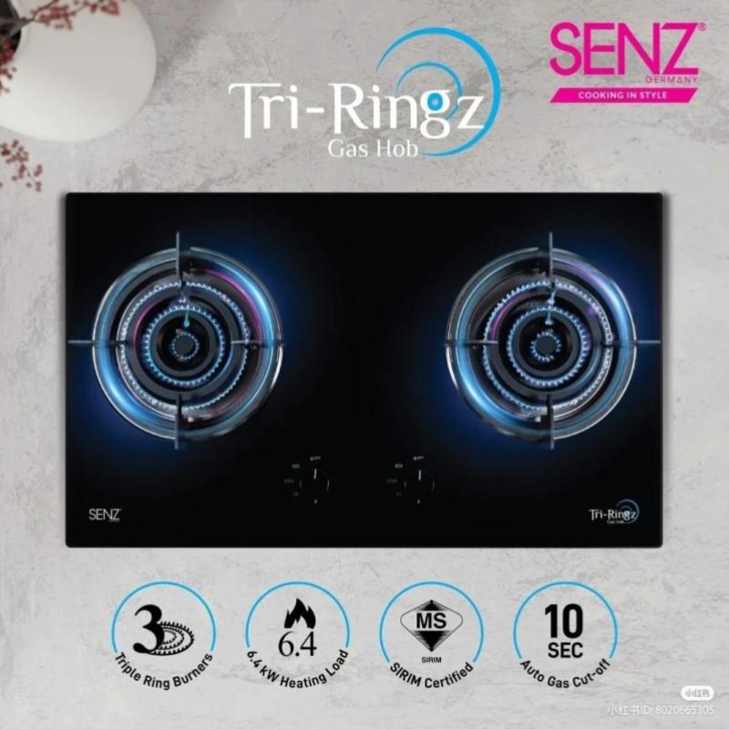 Top 10 Glass Hob Stove In Malaysia 2025 7 SENZ-SZ-GS-Tri-Ringz-Twin-Burner-Gas-Stove