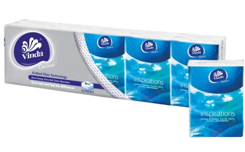 Top 10 Best Face Tissues in Malaysia 2025 5 Vinda-Deluxe-Pocket-Hanky-Travel-Tissue-Unscented