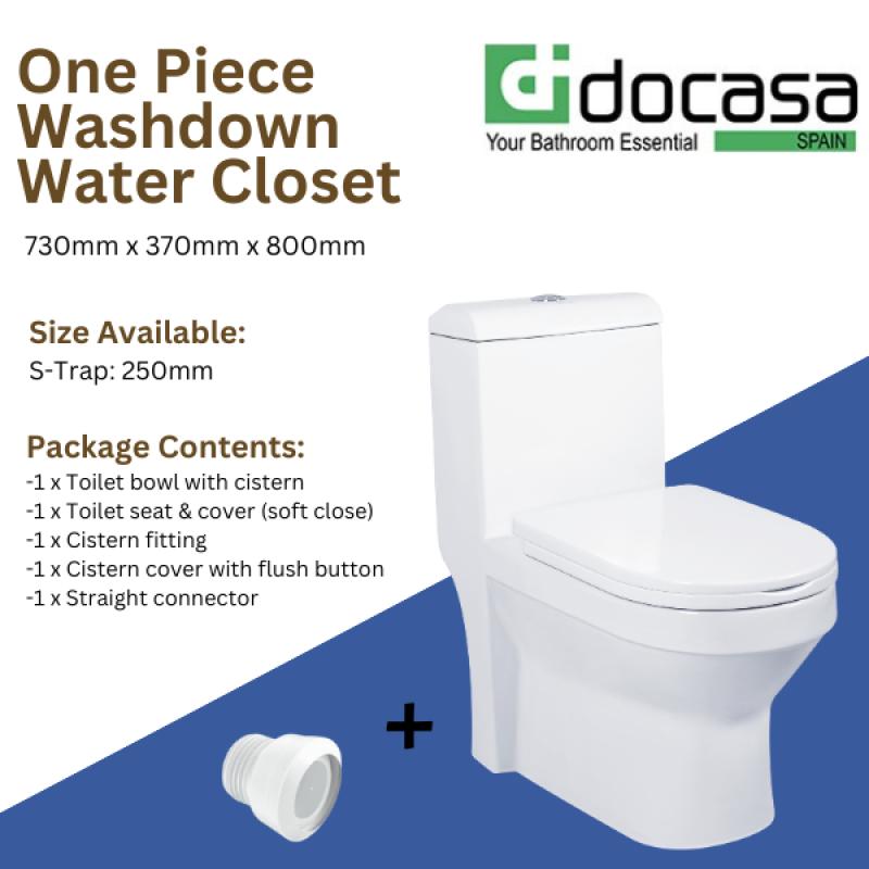 Top 10 Best Toilet Bowls In Malaysia 2025 9 Docasa-Modern-One-Piece-Washdown-Water-Closet