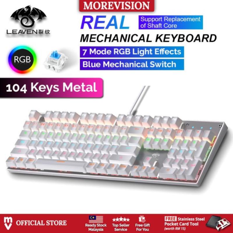 Top 10 Best RGB Keyboards in Malaysia 2025 2 LEAVEN-RGB-Mechanical-Keyboard- -Keys-Button-Gaming-Backlight-Compact-Office-Laptop-PC-Notebook-