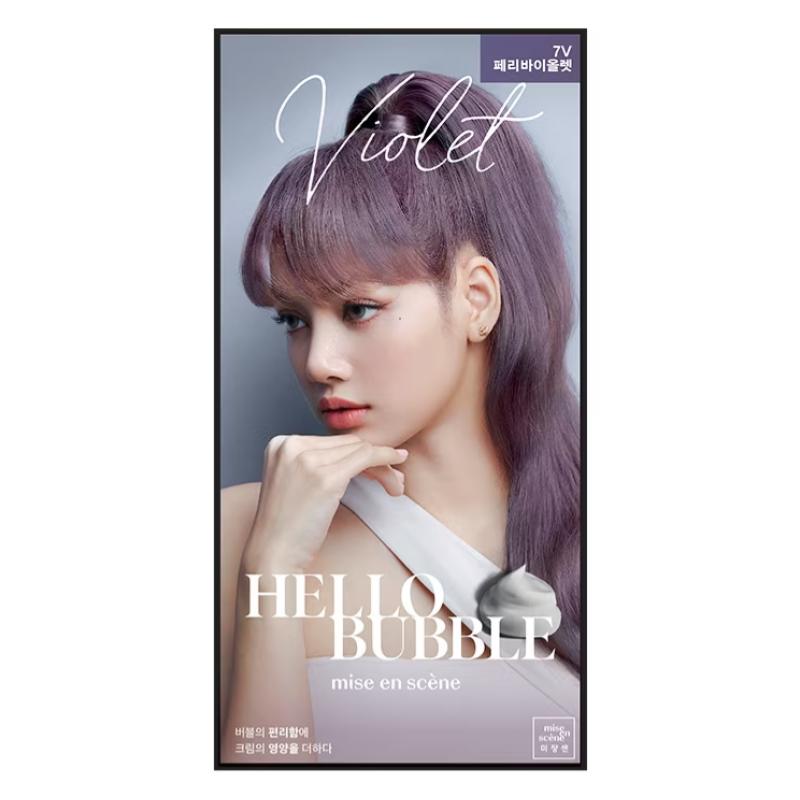 <strong>Top 10 Best Purple Hair Dyes in Malaysia 2025</strong> 2 MISE-EN-SCENE-Hello-Bubble-x-Blackpink-Foam-Color-Hair-Dye--