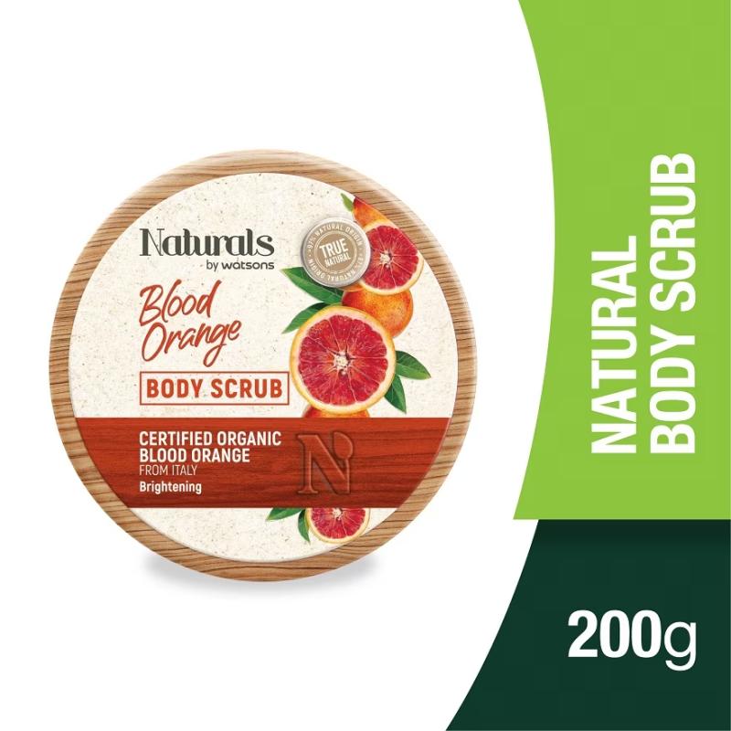 Top 8 Best Natural Body Scrubs in Malaysia 2025 2 NATURALS-BY-WATSONS-Blood-Orange-Body-Scrub