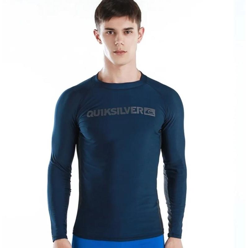 7 Rash Guard Terbaik Untuk Lelaki di Malaysia 2025 4 NEW-ARRIVAL-Men-Long-Sleeve-Swimming-Rash-Guard-T-shirt-Beach-Swimwear-Surf-Shirt-Swimsuit-Surfing-Diving-Rashguard-shopee