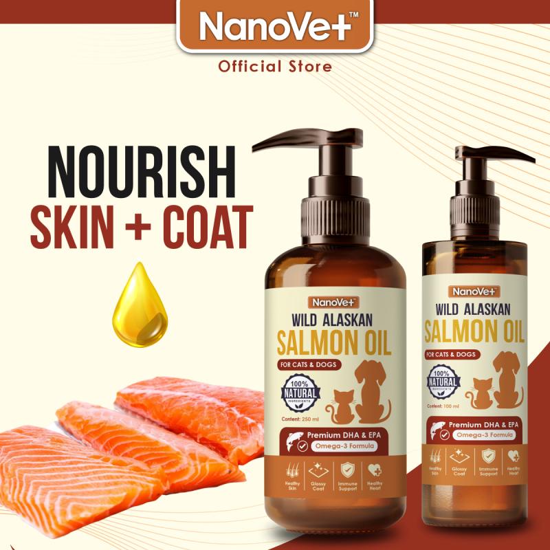 Top 10 Best Cat Vitamins & Supplements in Malaysia 2025 5 Nanovet™-Wild-Alaskan-Salmon-Oil