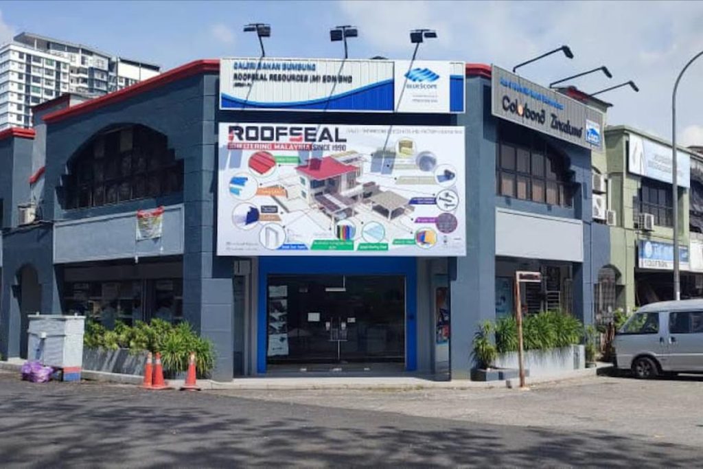 <strong>8 Pembekal Bumbung Dek Logam Terbaik di Malaysia 2025</strong> 10 Roofseal-Resources-M-Sdn-Bhd-SALES-SHOWROOM-
