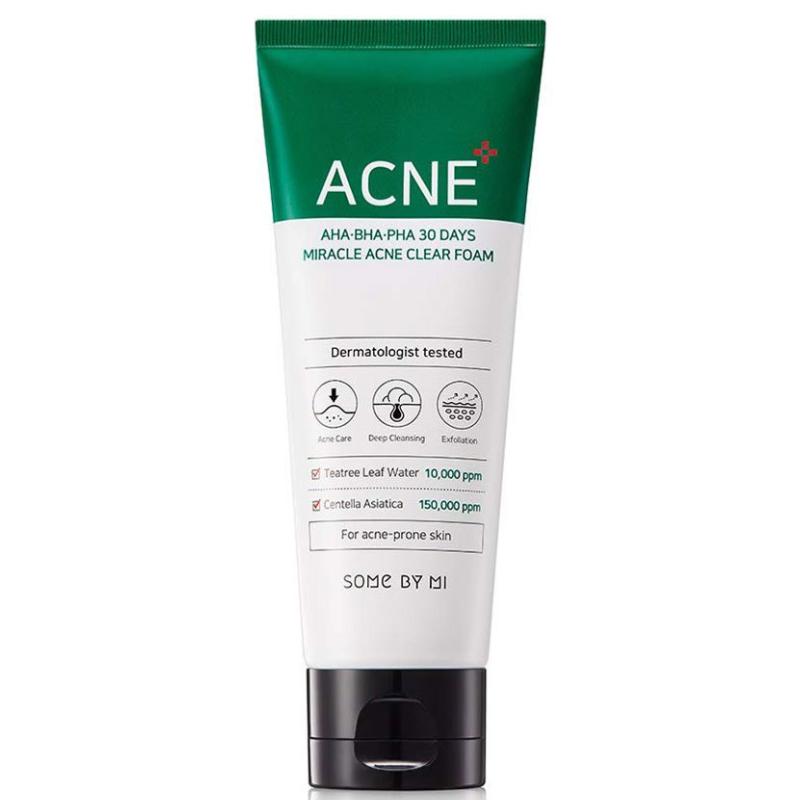 Top 10 Best Cleansers for Acne Prone Skin in Malaysia 2025 2 SOMEBYMI--Days-Miracle-Acne-Clear-Foam