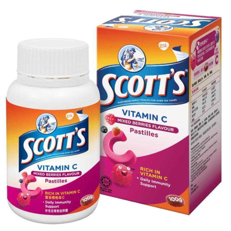 Top 10 Best Vitamins and Supplements For Kids In Malaysia 2025 5 Scotts-Vitamin-C-Pastilles-Children-Supplement