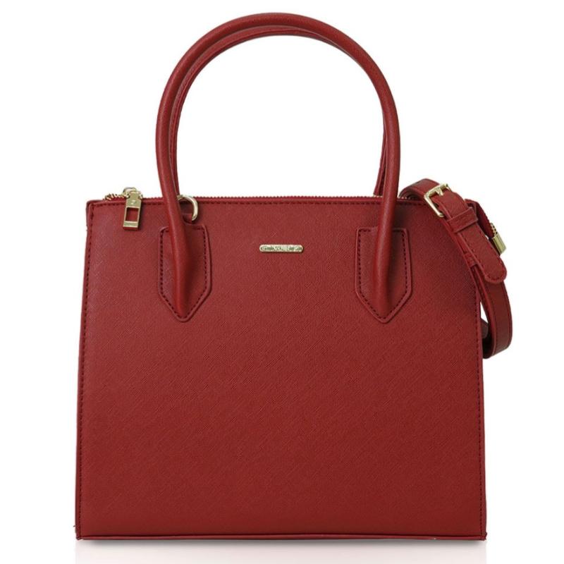 Top 10 Best Satchel Bags in Malaysia 2025 10 VOIR-Top-Handle-Square-Satchel-Bag