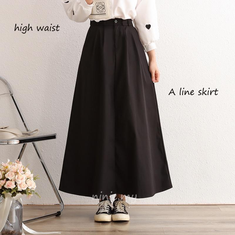 Top 10 Best Maxi Skirts in Malaysia 2025 5 in-stock-long-skirt-women-cotton-skirt-korean-style-with-pocket-high-quality-no-shrink-a-line-skirt-high-waist-skirt-hitam-skirt-muslimah-skirt-labuh