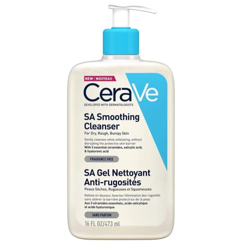 Top 10 Best Body Washes For Dry Skin in Malaysia 2025 4 CeraVe-SA-Smoothing-Cleanser