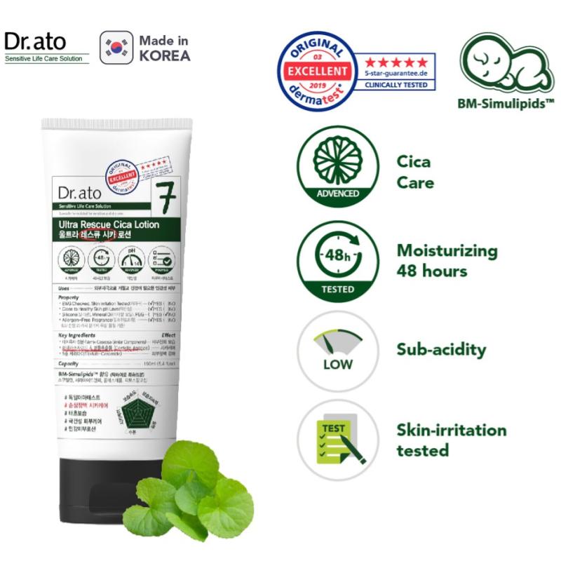 Top 10 Best Baby Creams in Malaysia 2025 7 Dr.ato-Ultra-Rescue-Cica-Lotion-