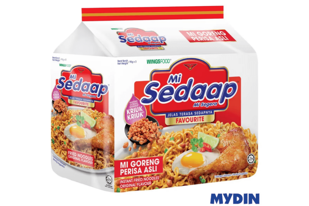 Top 12 Must-Eat Instant Noodles in Malaysia 2025 16 Mi-Sedaap-Fried-Noodle-Original-Flavour
