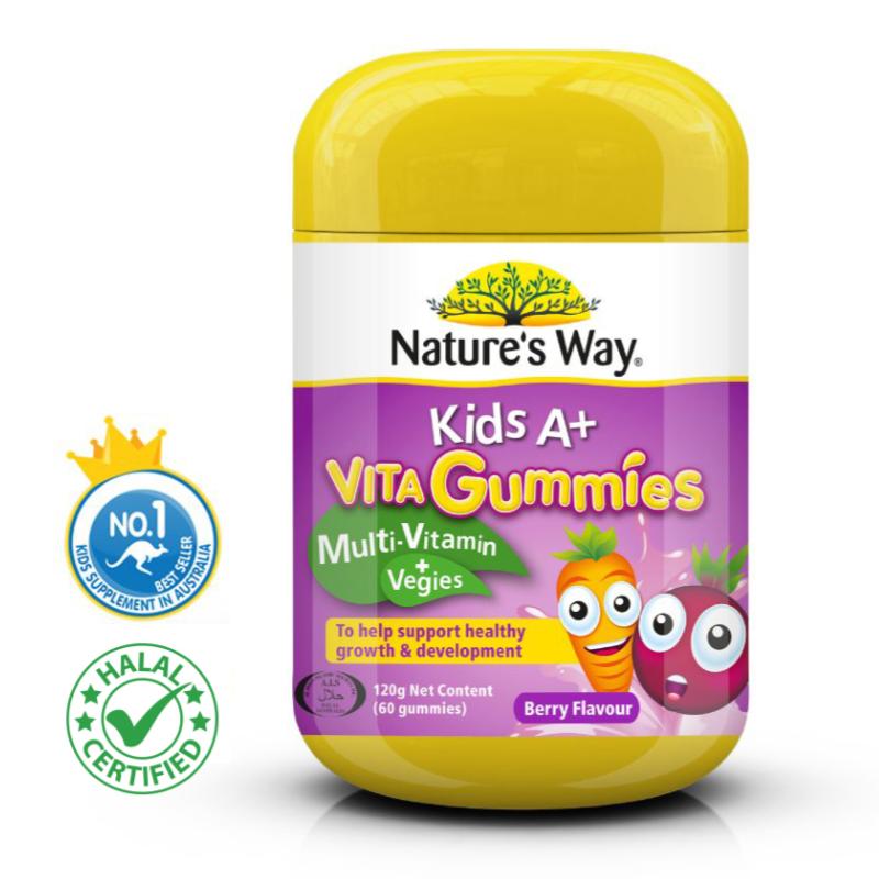 Top 10 Best Vitamins and Supplements For Kids In Malaysia 2025 11 Natures-Way-Kids-A-VitaGummies-Multivitamin-Vegies-Gummies-s-