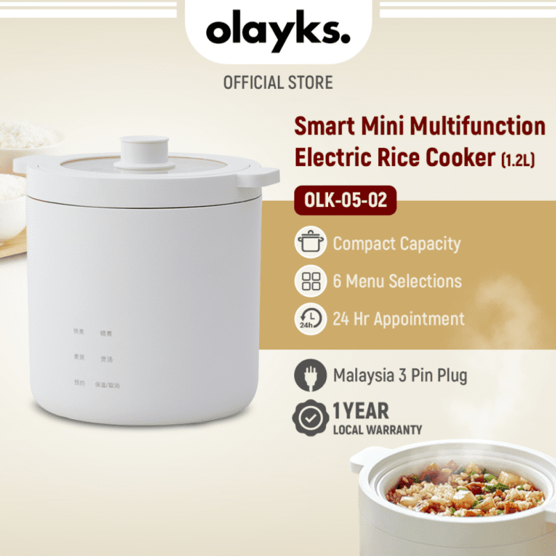Top 9 Best Mini Multi-Cookers in Malaysia 2025 10 Olayks-Smart-Mini-Multifunction-Electric-Rice-Cooker