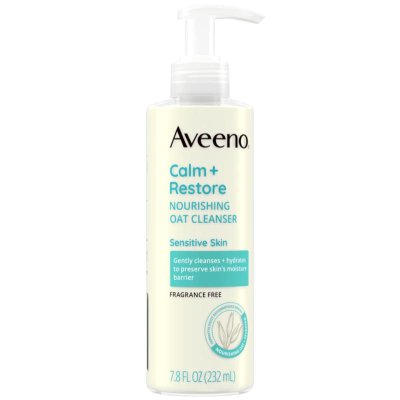 Top 10 Best Cleansers For Sensitive Skin in Malaysia 2025 9 Aveeno-calm-restore-nourishing-oat-cleanser-