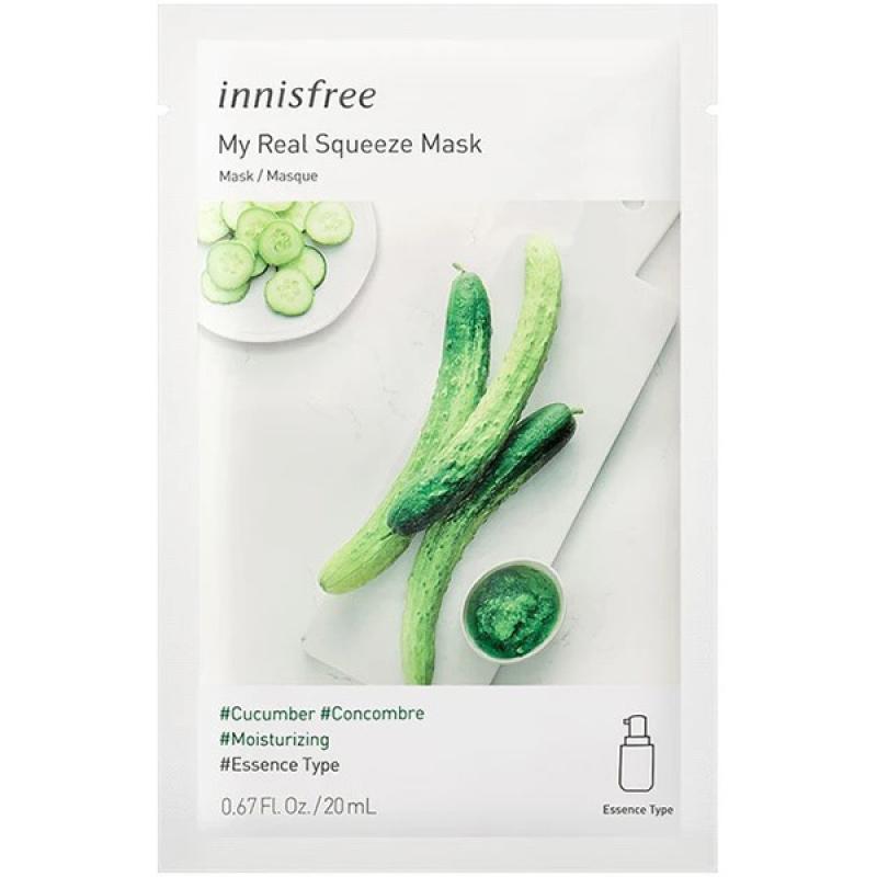 Top 10 Best Sheet Masks For Dry Skin in Malaysia 2025 7 Innisfree-My-Real-Squeeze-Mask-