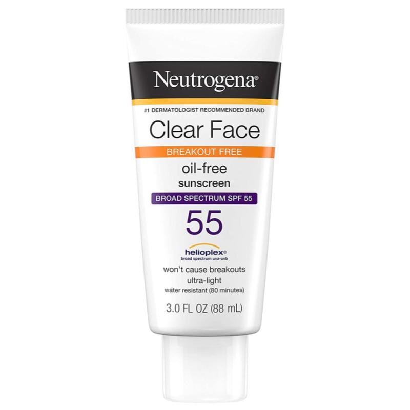 10 Sunscreen Terbaik Untuk Kulit Berminyak di Malaysia 2025 6 Neutrogena-Clear-Face-Breakout-Free-Oil-Free-Sunscreen-SPF-