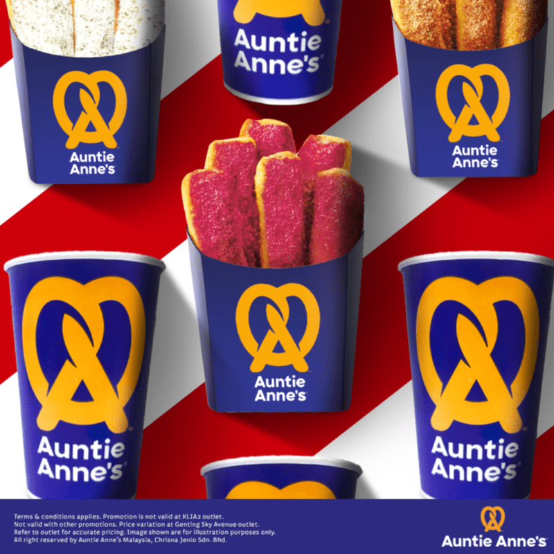 Auntie Anne's Happy Stix Together Merdeka 2023 Deals 2 auntie