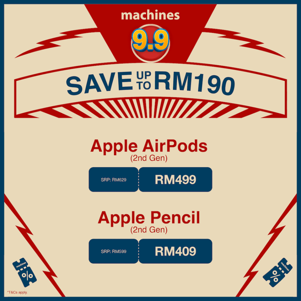 Machines 9.9 Deals Up to RM850 OFF 12 n