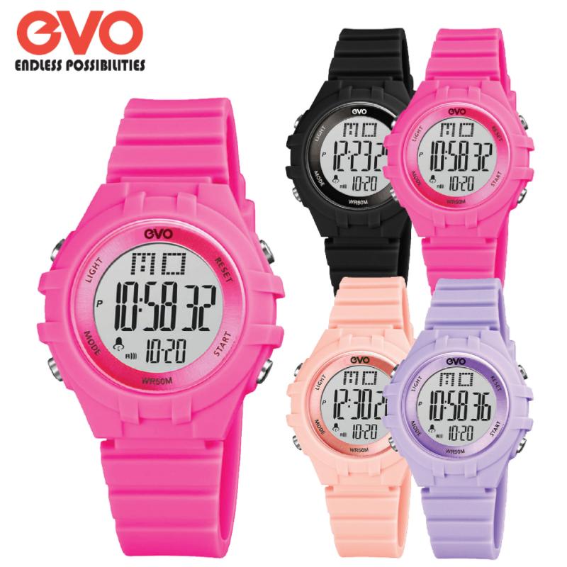 Top 7 Best Digital Watches for Women in Malaysia 2025 6 EVO--Women-Sporty-Digital-M-Water-Resistant-Watch-