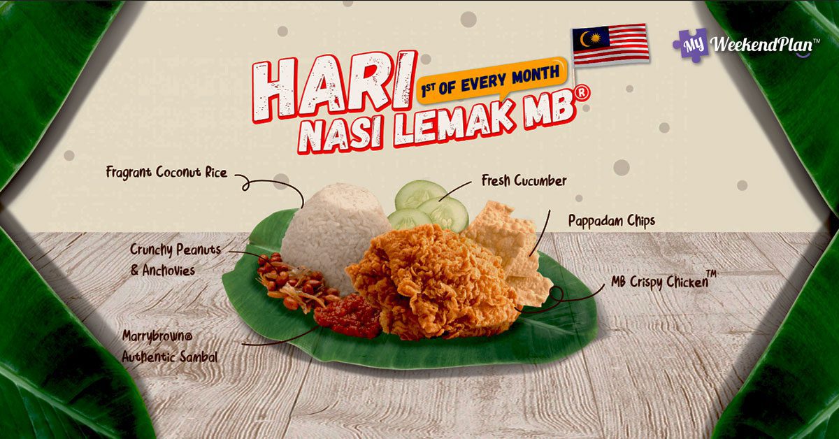 Celebrate Marrybrown's Nasi Lemak Day on the 1st of Every Month Promotion