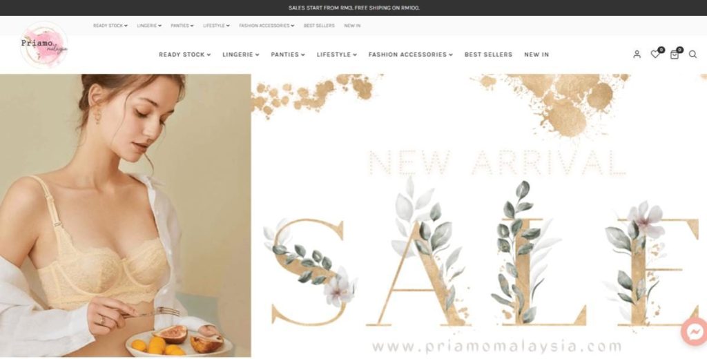 Top 10 Best Online Lingerie Shops in Malaysia 2025 9 Priamo-Malaysia