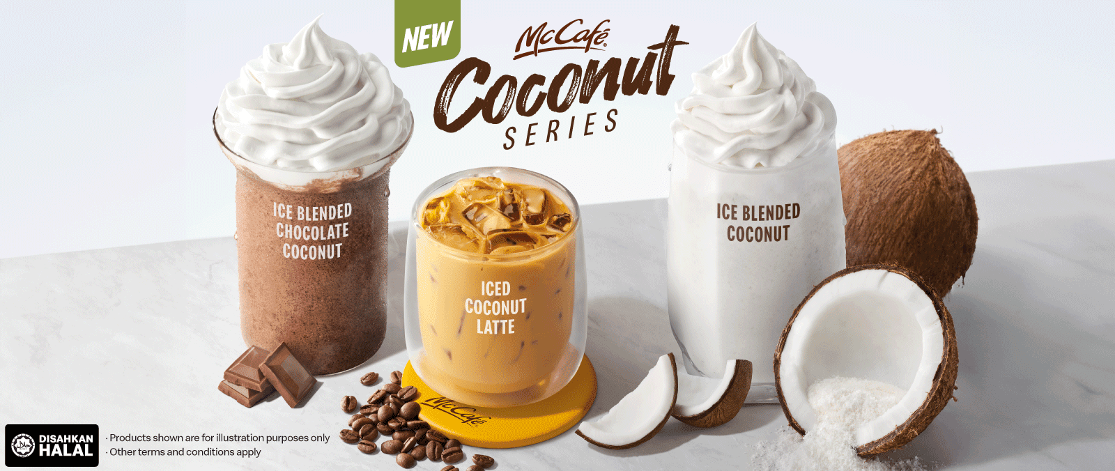 McDonald's New McCafé Coconut Series 1 Promo Page x