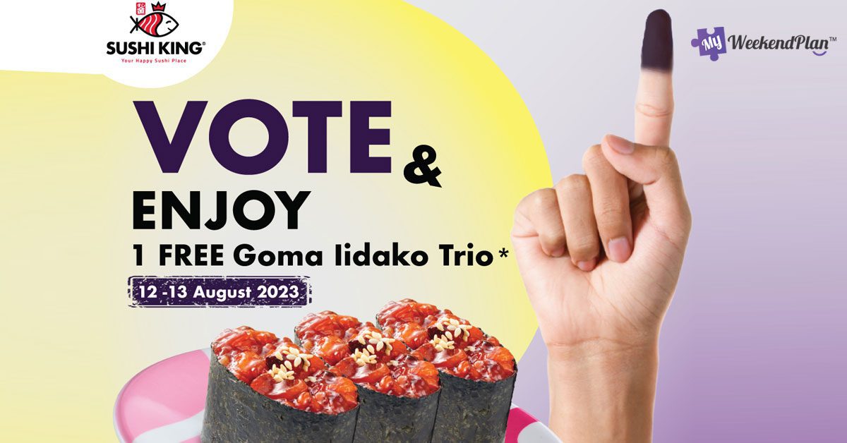 Cast Your Vote in Malaysia's State Election and Receive a Free Sushi King Reward