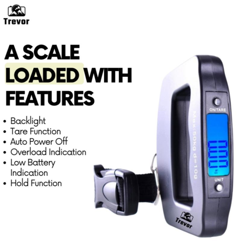 Top 10 Best Digital Luggage Weighing Scales in Malaysia 2025 7 TREVOR-Electronic-Luggage-Scale
